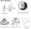 wholesale 925 Sterling Silver Unicorn Hoop Earrings for Women - Hypoallergenic & Adorable -0-3