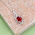 wholesale Birthstone Necklace For Women Infinity Necklaces 925 Sterling Silver Teardrop Love Birthday Jewelry Christmas Gifts For Women Mom Wife Girlfriend -0-4