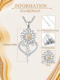 wholesale 925 Sterling Silver & AAA Cubic Zirconia Daisy Mustard Seed Faith Necklace Christian Inspirational Jewelry Gift-0-5