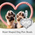 wholesale 925 Sterling Silver & CZ Paw Print Charm - Hypoallergenic Dog Lover Jewelry Gift for Women Men-0-5
