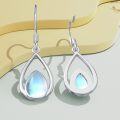 wholesale Mothers Day Gifts For Mom Earrings For Women Sterling Silver Teardrop Drop Dangle Earrings Leverback Earrings Moonstone Jewelry Gifts For Teen Girls（teardrop) -0-3