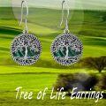 wholesale Sterling Silver Tree of Life Dangle Earrings for Women Girls Jewelry Gifts-0-17
