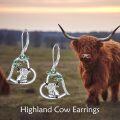 wholesale Sterling Silver Animal Earrings Axolotl Highland Cow Elephant Cat Sloth Dinosaur Dangle Drop Leverback Jewelry Gifts-0-11