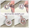 wholesale 925 Sterling Silver Sister Always My Friend Rotating Pendant Necklace-0-3
