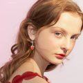 wholesale 925 Sterling Silver Strawberry Drop Earring for Women Gift-0-3