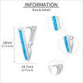 wholesale 925 Sterling Silver Blue Fire Opal Triangle Huggie Hoop Earrings for Women-0-4
