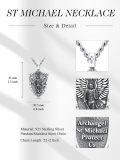 wholesale Stainless Steel Sterling Silver Saint Religious Necklace for Men Women-0-1
