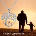 wholesale TOUPOP Father Necklace Sterling Silver Father Necklace Heart Tree Of Life Abalone Shell Jewelry Gifts -0-2