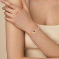 wholesale 14k Moon Cat Bracelet With Sapphire Moonstone And Lab Diamond Charm-0-4