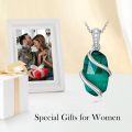 wholesale Sterling Silver Gemstone Dainty Pendant Necklace for Women Mom Gift-0-126