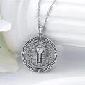 wholesale 925 Sterling Silver Egyptian Pharaoh Pendant Necklaces for Women and Men-0-2