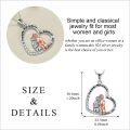 wholesale 925 Sterling Silver Heart Pendant Necklace with Sisters Design - Always My Sister Forever My Friend s for Women and Best Friends on Birthdays or Christmas-0-4