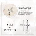 wholesale 925 Sterling Silver Celtic Knot Cross Pendant Necklace Jewelry for Women and Men-0-1