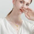 wholesale 925 Sterling Silver Gold Plated Tennis Racket Ball Drop Necklace For Women-0-4