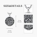wholesale 925 Sterling Silver Saint Gerard Protect Us Pendant Necklace  Religious Jewelry for Men-0-4