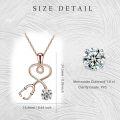 wholesale 925 Sterling Silver Gold Moissanite Diamond Pendant - 1.0ct Round Brilliant D-F VVS, Stethoscope Necklace Gift for Medical Professionals-0-2