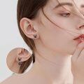 wholesale 925 Sterling Silver Black Cat Ear Stud Earrings Set-0-1