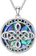 wholesale TOUPOP Celtic Knot Necklace 925 Sterling Silver Infinity Knot Necklace For Women Celtic Jewelry Irish Gifts For Women Girls Birthday Christmas -0-0