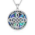 TOUPOP Sterling Silver Celtic Knot Infinity Necklace For Women Irish Jewelry Gift-0-0