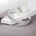 wholesale 925 Sterling Silver Metal Rune Design Adjustable Cuff Bracelet for Men & Women-0-4