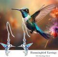 wholesale 925 Sterling Silver Abalone Shell Hummingbird Dangle Earrings for Women-0-4