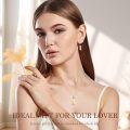 wholesale 925 Sterling Silver Citrine Honeycomb Bee Dangle Earrings for Women Gift-0-5