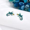 wholesale 925 Sterling Silver Blue Green Gecko Stud Earrings 925 Jewelry for Women Girls Gift Idea Minimalist Fashion Accessory Hypoallergenic Nickel Free Safe Lightweight Comfortable Wear Everyday Use Unique Design Trendy Style Statement Piece Handmade Craftsmanship Quality Control Satisfaction Guarantee Lifetime Warranty Easy Care Instructions Includes Storage Bag and Cleaning Cloth Perfect Birthday Christmas Anniversary Valentine's Day Mother's Father's Graduation Retirement Wedding Engagement Proposal Party Favor Present Ideas-0-2
