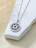 wholesale 925 Sterling Silver Celtic Knot Pentacle Necklace Wholesale With Mother Of Pearl Inlay-0-4
