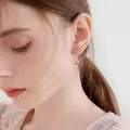 TOUPOP Sterling Silver Pumpkin Dangle Drop Earrings Cute Gifts For Women-0-3