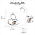 wholesale 925 Sterling Silver Koala and Baby Heart Pendant Necklace I Love You Forever Gifts for Women-0-4