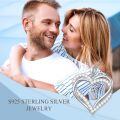 TOUPOP Sterling Silver Heart Initial A-Z Letter Pendant Necklace-0-2