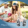 TOUPOP Sterling Silver Gemstone Bohemian Leverback Dangle Teardrop Earrings-0-4