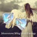 wholesale 925 Sterling Silver Heart Earrings With Angel Wings And Crystal-0-5