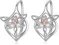 wholesale Wiinicaca Celtic Leverback Earring 925 Sterling Silver Filigree Dangle Drop Earrings Jewelry Birthday Christmas Gifts For Women -0-0