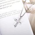 wholesale 925 Sterling Silver Pearl Pendant Necklace for Women Cross Lucky Knot Infinity Cubic Zirconia Anniversary Birthday Gifts 16''+2''-0-3