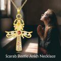 wholesale 925 Sterling Silver Gold Plated Crystal Cross Pendant Necklace for Women and Girls-0-1