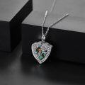 wholesale 925 Sterling Silver Abalone Shell Heart Urn Pendant Keepsake Jewelry for Women-0-4