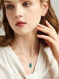 wholesale Sterling Silver Gemstone Dainty Pendant Necklace for Women Mom Gift-0-26