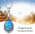wholesale Sterling Silver Moonstone Opal Turquoise Larimar Black Onyx Cremation Jewelry for Ashes-0-11