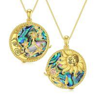 TOUPOP Sterling Silver Moon Star Necklace Sagittarius Zodiac Pendant Type1-undefined