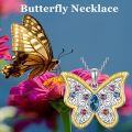 wholesale 925 Sterling Silver Multicolor CZ Butterfly Pendant Necklace for Women-0-2
