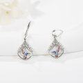 wholesale 925 Sterling Silver Hummingbird Filigree Teardrop Leverback Dangle Earrings for Women Girls Gifts-0-2