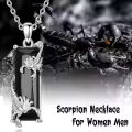 wholesale 925 Sterling Silver Black Onyx Scorpion Pendant Necklaces Wholesale for Women and Men - Scorpio Zodiac s with Box-0-5
