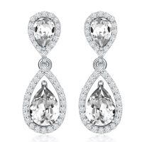 wholesale 925 Sterling Silver Moissanite Birthstone Dangle Earrings for Women-04-April