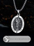 wholesale 925 Sterling Silver &  Saint Sebastian Medal Pendant Necklace for Men/Women - Catholic Protection s-0-2