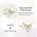 wholesale 925 Sterling Silver Amethyst Butterfly Necklaces Wholesale for Women Crystal Pendant Gift-0-4