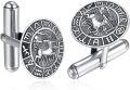 wholesale 925 Sterling Silver Zodiac Horse Constellation Cufflinks for Men (Pair)-0-0