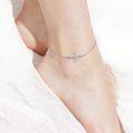 wholesale 925 Sterling Silver Anchor & Helm Charm Anklet for Women Teen Girls Ocean Beach -0-4