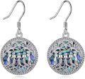 wholesale Sterling Silver Crystal Sister Earrings Birthday Gift for Sisters-0-53