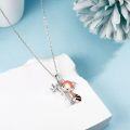 wholesale 925 Sterling Silver Fox Pendant Necklace for Women's Gifts-0-2